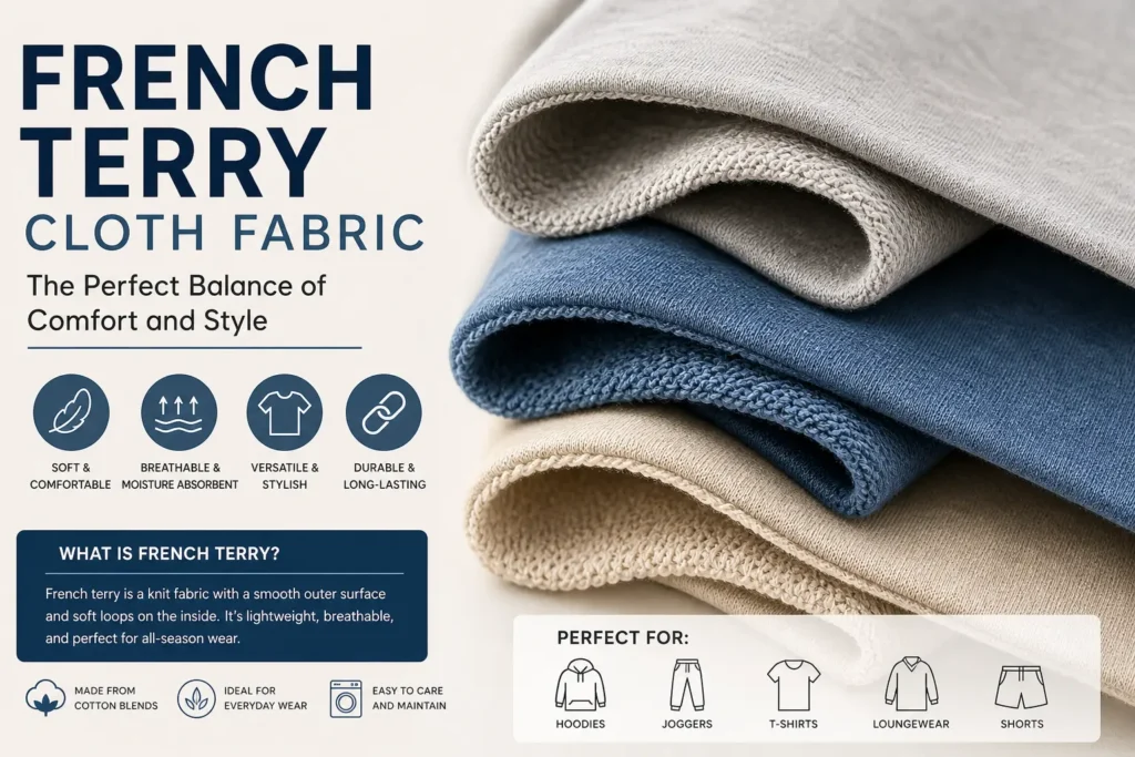 French terry cloth fabric