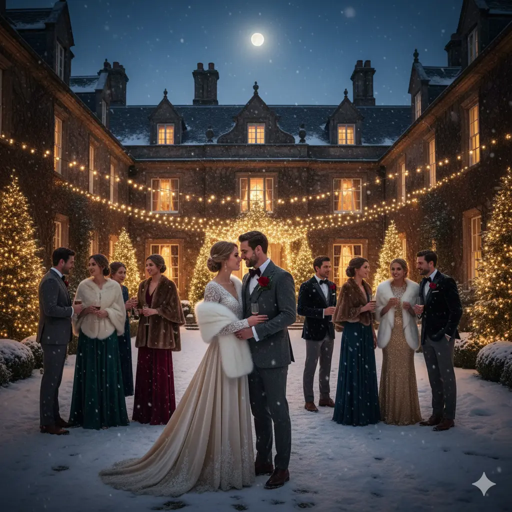 Winter wedding clothes