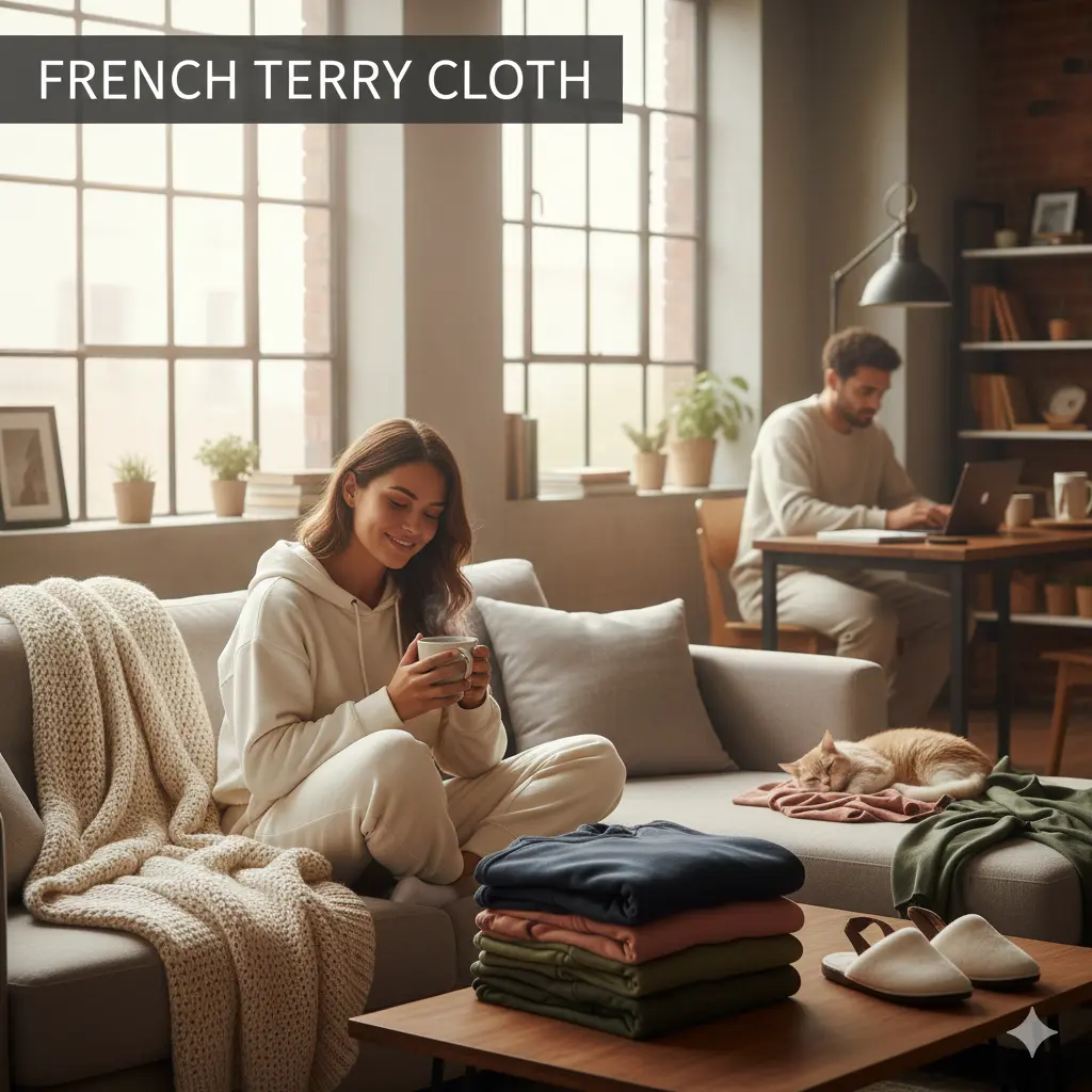 French terry cloth fabric