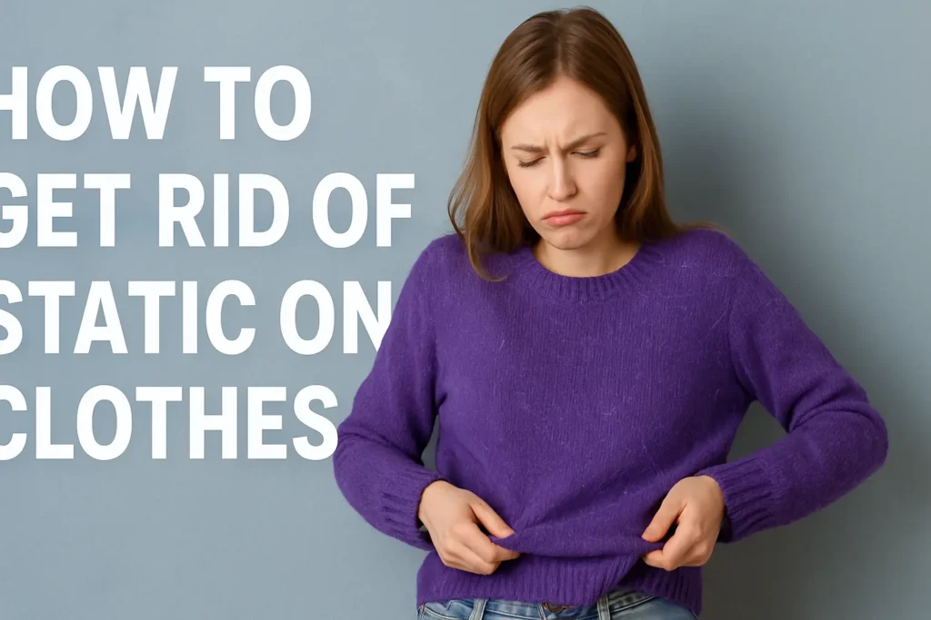 How to get rid of static on clothes
