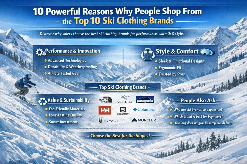 Why people shoping of these top 10 ski clothing brands