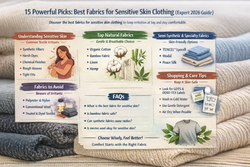 Best Fabrics for Sensitive Skin Clothing