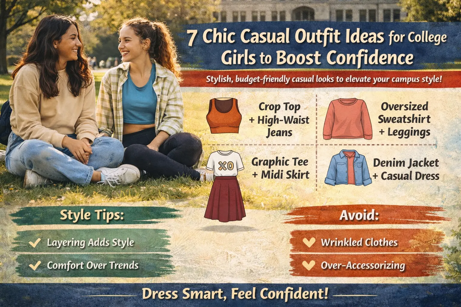 Best casual outfits for college students