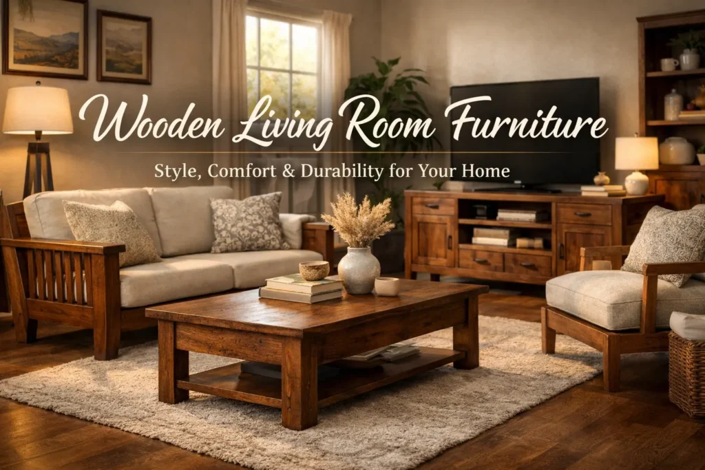 Wooden living room furniture