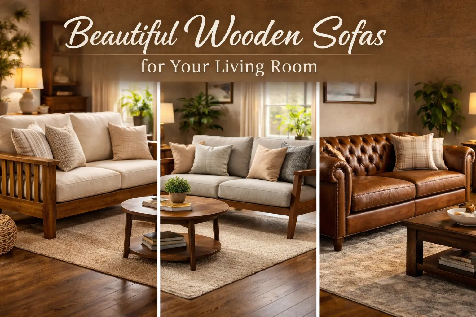 Wooden living room furniture