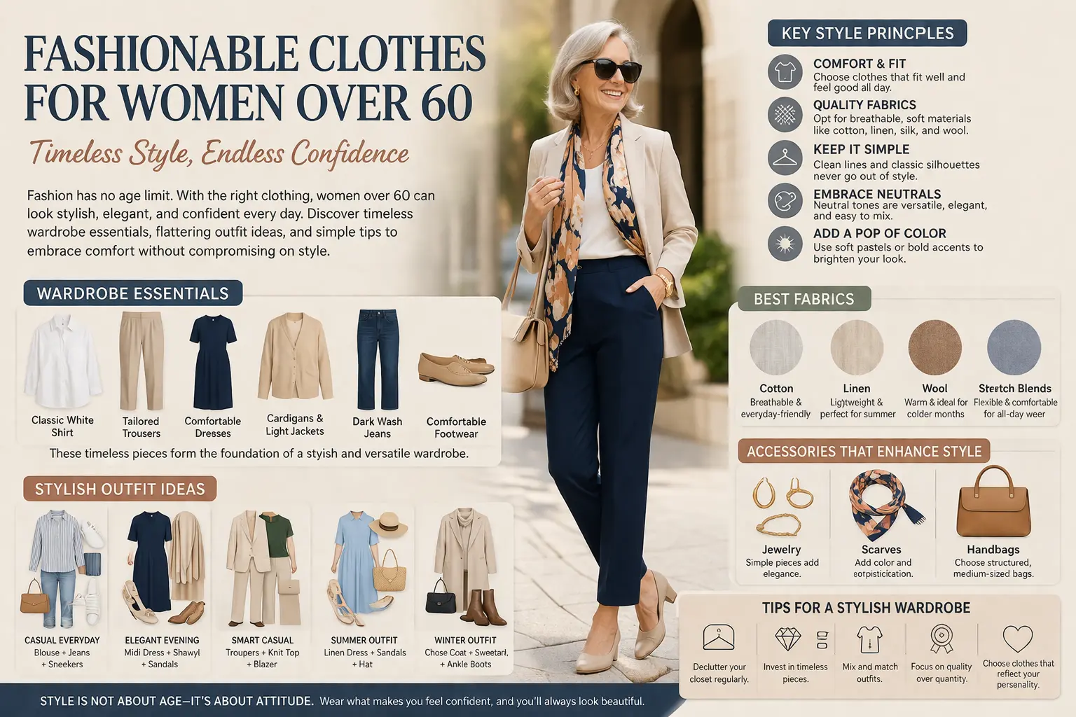 Fashionable Clothes for Women Over 60